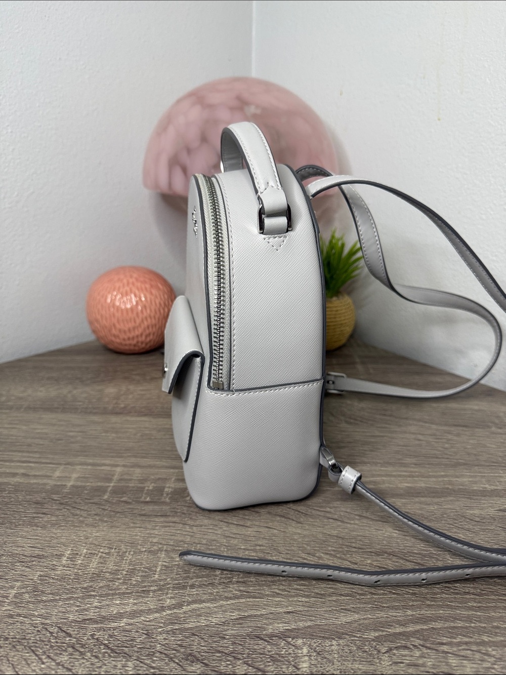 Kate Spade Schuyler Mini Gray Backpack - Picture 4 of 10
